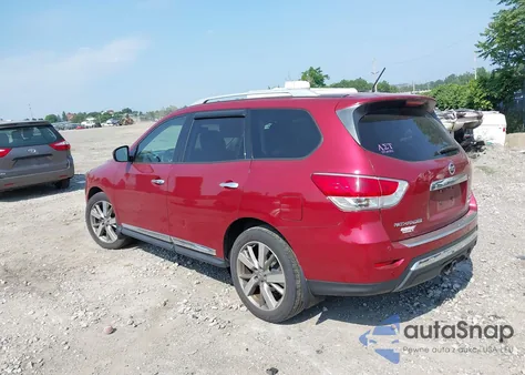 2015 Nissan Pathfinder Platinum z USA, uszkodzony, nr VIN 5N1AR2MM9FC653285